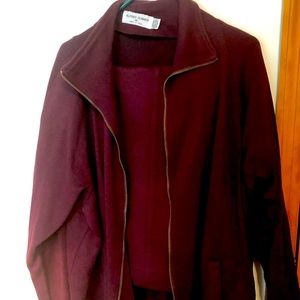 Alfred Dunner Plum Pant Suit Set